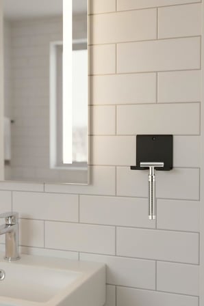 Lexroo Yapışkanlı Traş Bıçak Bıçağı ve Jilet Tutucu Banyo Duşakabin Traş Bıçaklık Jiletlik Organizer