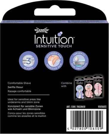 Lexroo Intuition Sensitive Touch kadın tıraş makinesi, 6 adet