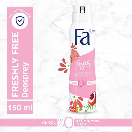 Lexroo Freshly Free Greyfurt & Liçi Deosprey 150 ml Kadın