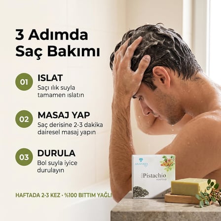 Lexroo Mesopatamia Collection, Saf Bıttım%100, Hakiki Siirt Doğal Sabunu, Yağlı Kepekli Saçlar