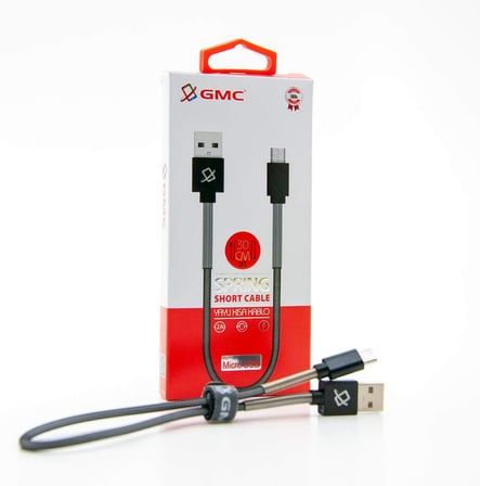 Lexroo MİCRO UÇ USB Yaylı Kısa USB KABLO