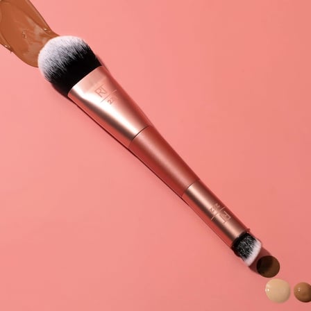 Lexroo Cover & Conceal Çift Uçlu Makyaj Fırçası, Kusursuz Fondöten Kapsamı