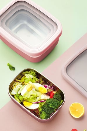 Lexroo Dikdörtgen Saklama Kabı 1,40 L Pembe Vp-930, Pembe