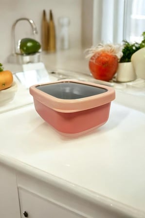 Lexroo Dikdörtgen Saklama Kabı 1,40 L Pembe Vp-930, Pembe