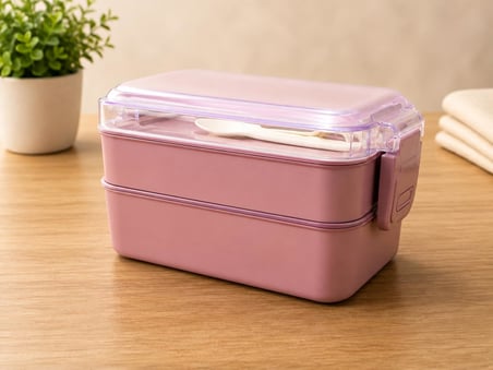 Lexroo DORDOİ ASTRALLİFE 2 Katlı Beslenme Kabı 850 ml + 500 ml Bölmeli Lunch Box Çatal Kaşık Seti