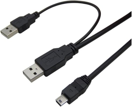 Lexroo USB Y Giriş Mini 5 Pin HDD Hardisk Kamera Bağlantı Bağlantı 4529