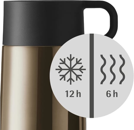 Lexroo Impulse Travel Mug Termos Bardak, 300 ml, Paslanmaz Çelik, Otomatik Kapaklı