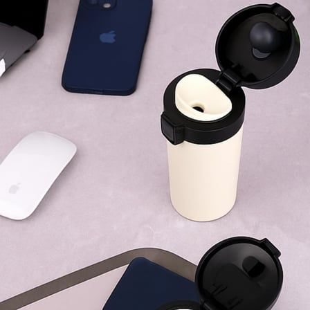 Lexroo 380 ml Siyah Sızdırmaz Termos Matara