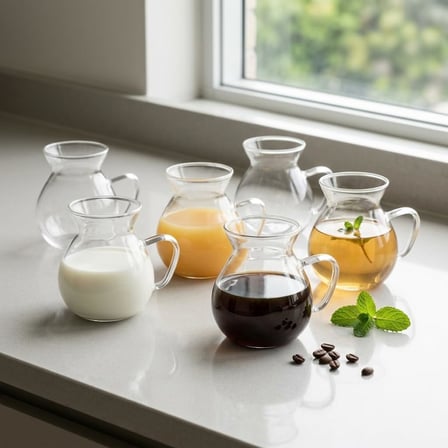 Lexroo 6'lı Kulplu Cam Çay Bardağı Seti