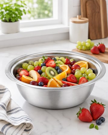 Lexroo 28 cm Paslanmaz Çelik Çukur Kase