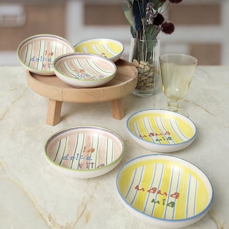 Lexroo Mama Mia & La Dolce Vita Halka Çerezlik/Sosluk 13 Cm 6 Adet 22724-25