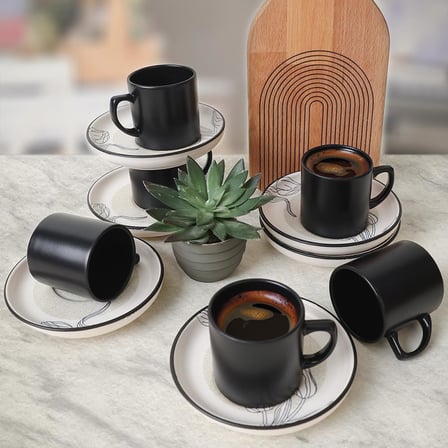 Lexroo Shade Flowers Nordic Kahve Takımı 12 Parça 6 Kişilik 21848