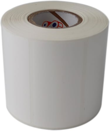 Lexroo PP Opak 80mm x 40mm Ruloda 1000 Adet 40mm Kuka Çapında Yırtılmaya Dayanıklı Etiket