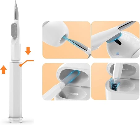 Lexroo 20'si 1 Arada Temizleme Seti, Klavye Temizleme Fırçası, AirPods İçin Kulaklık Temizleme Seti