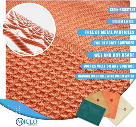 Lexroo Mikrofiber Temizlik Bezi | Sihirli Bez, Cam Bezi Ayna Bezi | 4lü Paket | Zümrüt Serisi