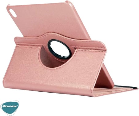 Lexroo iPad Air 11 2024 için Kılıf 360 Rotating Stand Deri Mor [iPad Air 11 2024 ile Uyumlu - Mor]