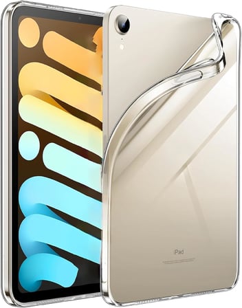 Lexroo iPad Kılıf Şeffaf Silikon Arka Kapak (iPad Mini 6.Nesil 8.3 İnch)