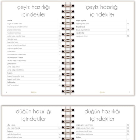 Lexroo Fufizu Modern Evlilik Planlayıcım - Söz Nişan Listesi
