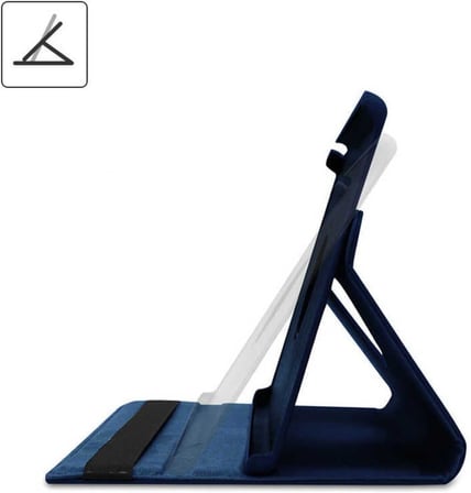 Lexroo Galaxy Tab A8 10.5 SM, X200 (2021) Lexroo Dönebilen Standlı Kılıf, Siyah