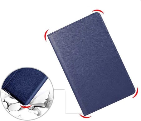 Lexroo Galaxy Tab S7 FE LTE (T737, T736, T733, T730) Lexroo Dönebilen Standlı Kılıf, Mor