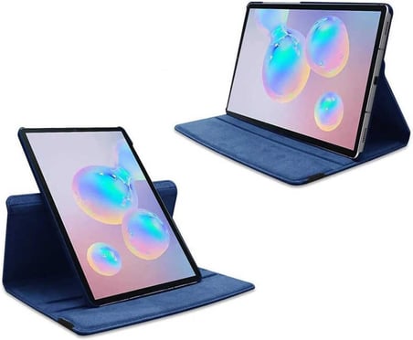 Lexroo Galaxy Tab S7 FE LTE (T737, T736, T733, T730) Lexroo Dönebilen Standlı Kılıf, Mor