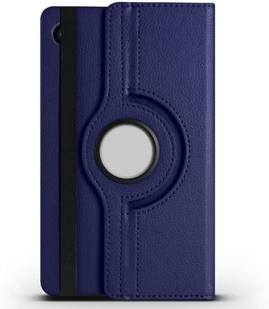 Lexroo Galaxy İle Uyumlu Tab A9 Plus Dönebilen Standlı Kılıf, Lacivert