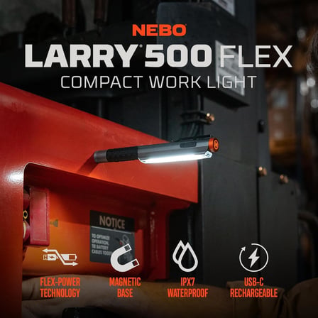Lexroo Lil Larry 500 Flex Şarj Edilebilir Çalışma Işığı