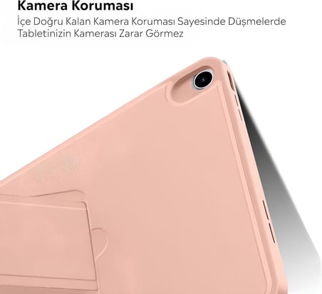 Lexroo Samsung Tablet İle Uyumlu Kılıf Lüks Kadife İç Kaplamalı Suni Deri Mıknatıslı Standlı Tablet