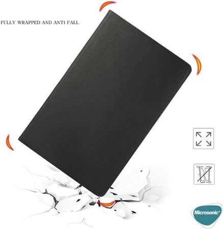 Lexroo Xiaomi Mi Pad 5 için Kılıf 360 Dönerli Stand Deri Kırmızı [Mi Pad 5 ile Uyumlu - Kırmızı]