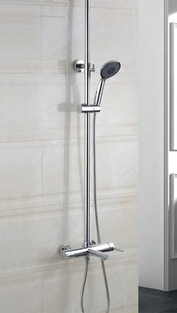 Lexroo Spiralli Örgülü Duş Hortumu,Banyo Duş Hortumu (1,5 Metre) (Krom)