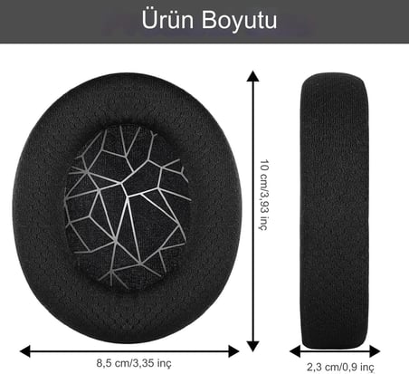 Lexroo Steelseries Arctis 1 3 5 7 9 9x Pro Uyumlu Kulaklık Süngeri Pedi Kulaklık Yastığı Ped