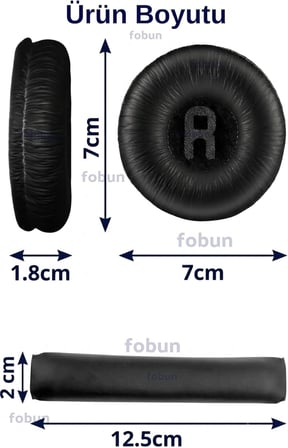 Lexroo jbl kulaklik pedi jbl 450bt 460 500bt 510bt tune 600 t250 jr 300 jbl ile uyumlu kulaklık