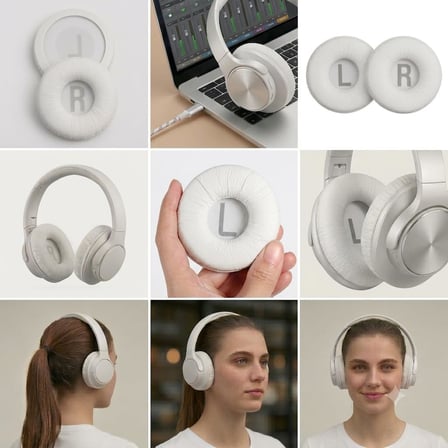 Lexroo Twistify Jbl Ile Uyumlu Kulaklık Pedi Süngeri -Beyaz- T500bt 510bt 520bt T560bt T600bt