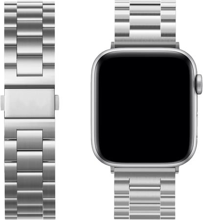 Lexroo Aple Watch Uyumlu Premium Üç Bakla Paslanmaz Çelik Kordon