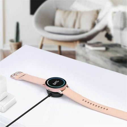Lexroo Samsung Galaxy Watch 7 ile Uyumlu 1 Metre USB Şarj Kablosu ve Adaptörü