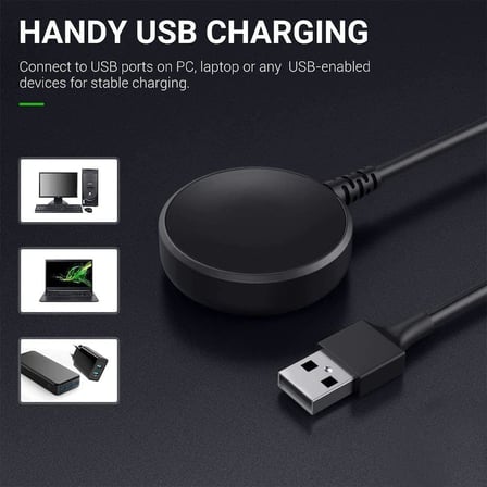Lexroo Samsung Galaxy Watch 7 ile Uyumlu 1 Metre USB Şarj Kablosu ve Adaptörü