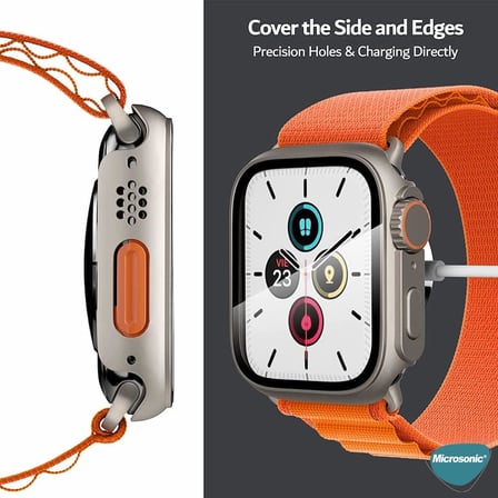 Lexroo Aple Watch Series 5 44mm için Kılıf Aple Watch Ultra Dönüştürücü Ekran - Yıldız Işığı]