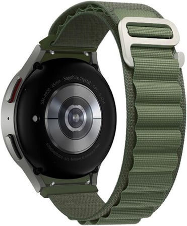 Lexroo Samsung Galaxy Watch 6 44mm için Kordon Alpine Loop Yeşil [Galaxy Watch 6 44mm ile - Yeşil]