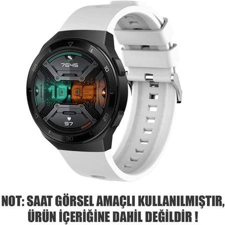 Lexroo Huawei Watch GT 2e için Kordon - Beyaz]