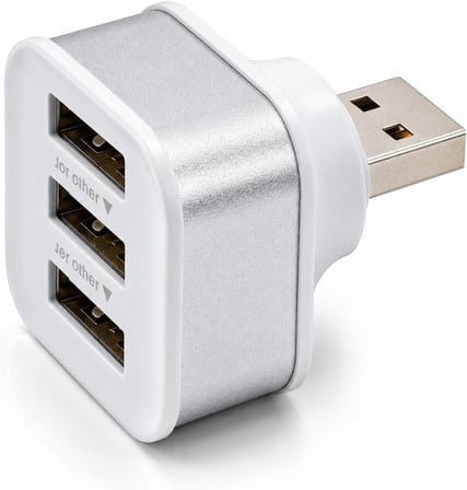 Lexroo USB Hub 3 Portlu Çoklayıcı Adaptör Bilgisayar ve Laptop için USB 2.0 Çoklayıcı Adaptör 6075