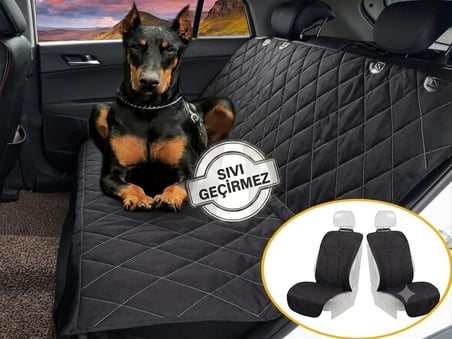 Lexroo 3'lü Takım Koltuk Kılıfı Su Geçirmez Oto Örtüsü SUV Araçlara Özel