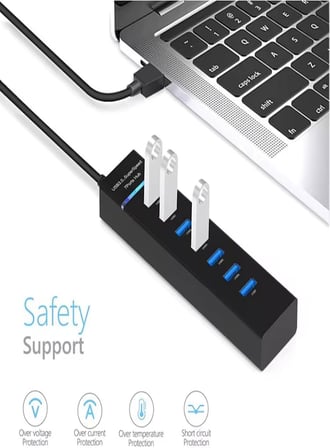 Lexroo Ul307 7 Port Usb 3.0 Hub Usb Hub 3.0 Çoğaltıcı 7 Port Usb Hub 5 Gbps Usb Splitter Usb