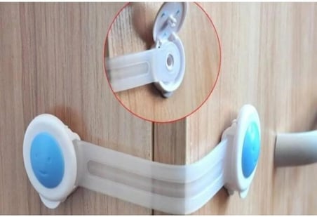 Lexroo 16 Adet Çocuk Bebek Koruma Lastikli Dolap ve Çekmece Güvenlik Kilidi
