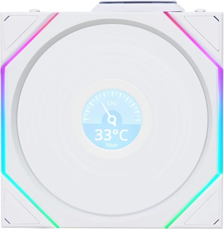 Lexroo UNI FAN REVERSE TL WIRELESS LCD 1x120mm Beyaz Kasa Fanı (G99.12RTLLCD1W1W.00)