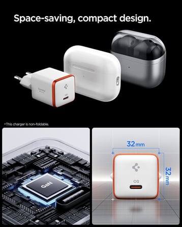 Lexroo 30W USB-C Ultra Mini Hızlı Şarj Aleti PPS Super Hızlı Şarj GaN Pro Isı Düşürücü - ACH08449