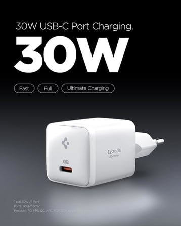 Lexroo 30W USB-C Ultra Mini Hızlı Şarj Aleti PPS Super Hızlı Şarj GaN Pro Isı Düşürücü - ACH09492