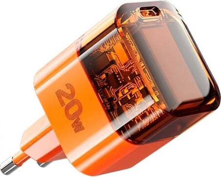 Lexroo Azeada LINSU 20W Type-C Hızlı Şarj Adaptörü Turuncu PD-A31 (20w Tek Giriş, Şarj Başlık)