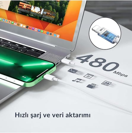 Lexroo iPhone Hızlı Şarj Aleti 8 X XS XR 11 12 13 14 Pro Max Mini Plus Uyumlu 20W Gerçek Güç PD QC