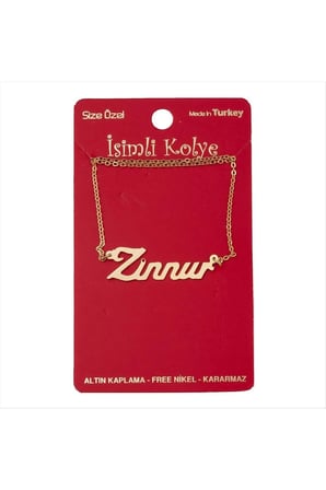 Lexroo Zinnur isimli kolye (Kişiye Özel) - Sarı