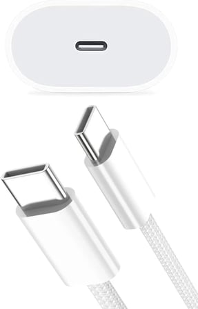 Lexroo 35W GaN Gerçek Güç iPhone 15/16/17 Pro/Pro Max ile Uyumlu Hızlı Type-C Adaptör+Type-C TypeC